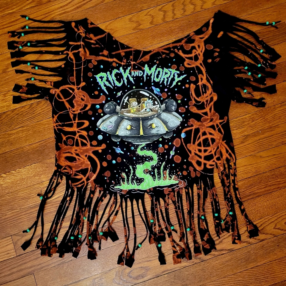 Rick and Morty Festival Fringe Shirt